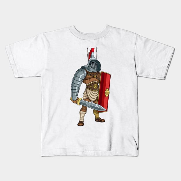 Gladiator Kids T-Shirt by Malchev